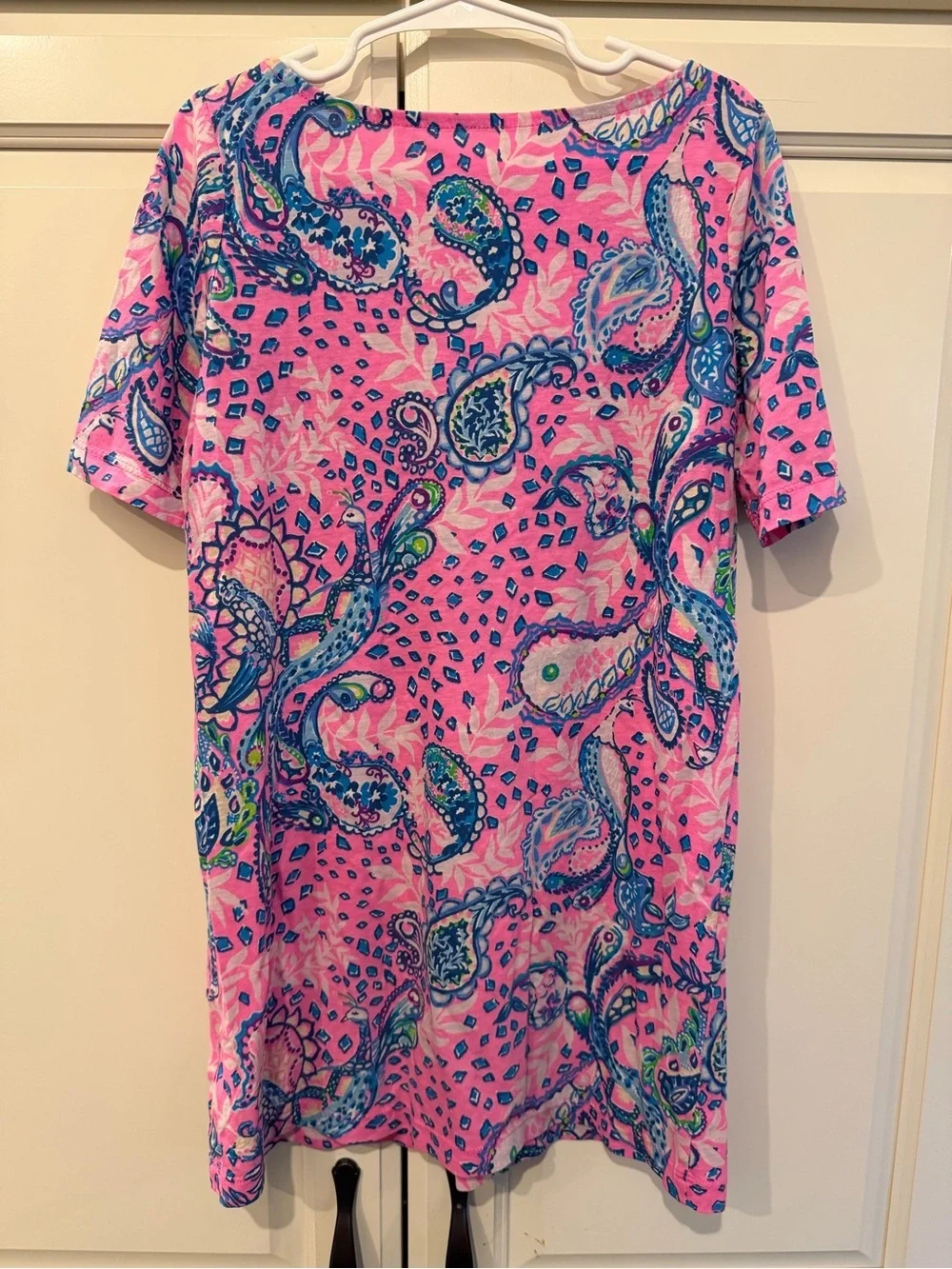 Girls Lilly Pulitzer Marlowe Dress Peacock/Paisley Print 6-7